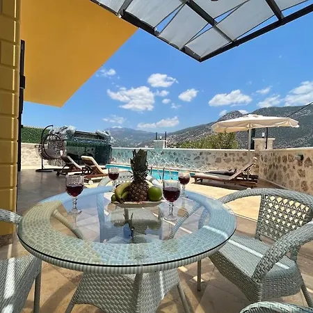 Kalkan Merkez'de Salincakli, Ferah Villa-awz174 فيلة كاس